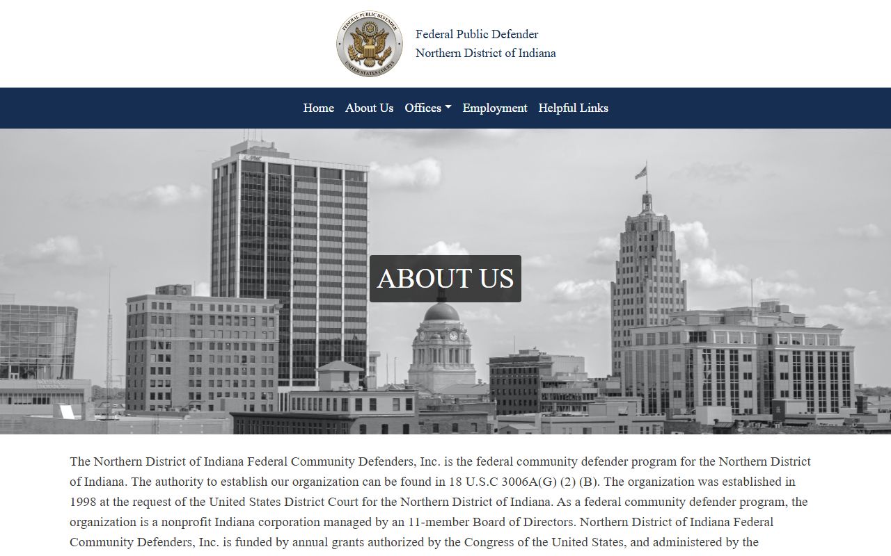 Blackford County criminal court records federal defenders