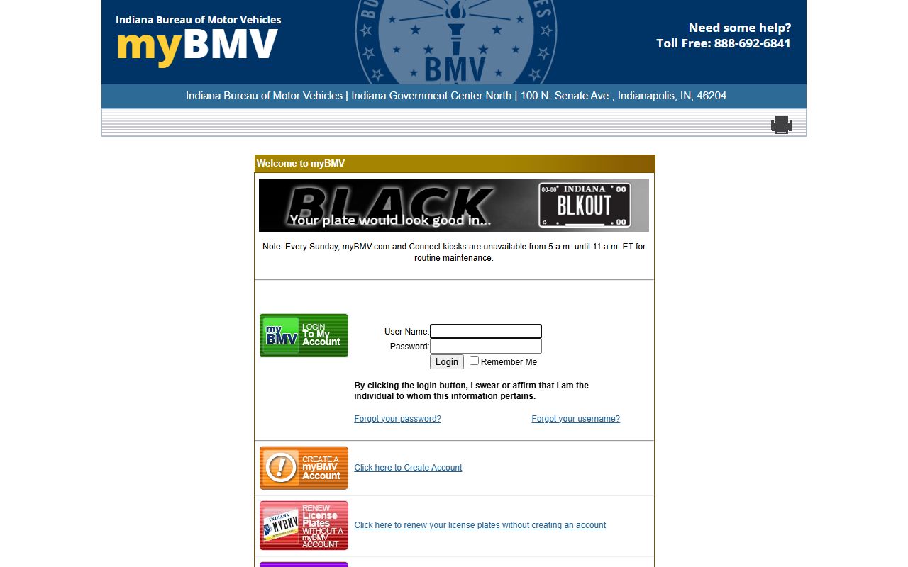 Indiana BMV driver record options and fees